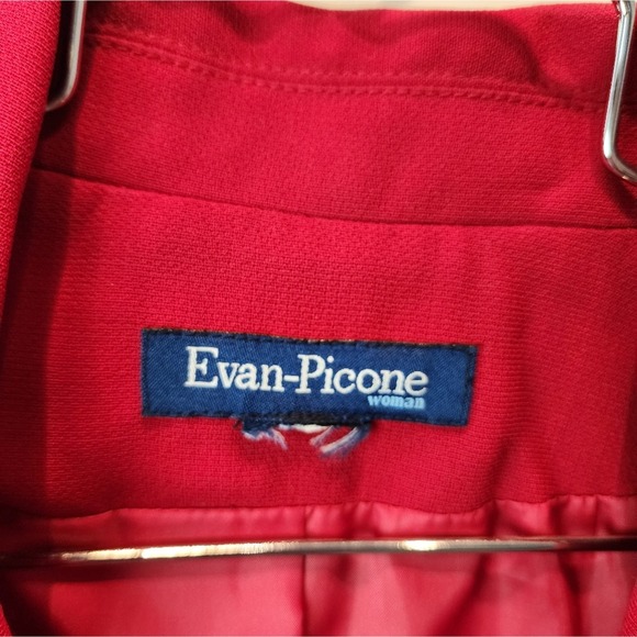 Evan Picone Woman Red Blazer Jacket Vinatge 90s Office Work Women's Plus Size 2X - Picture 4 of 6